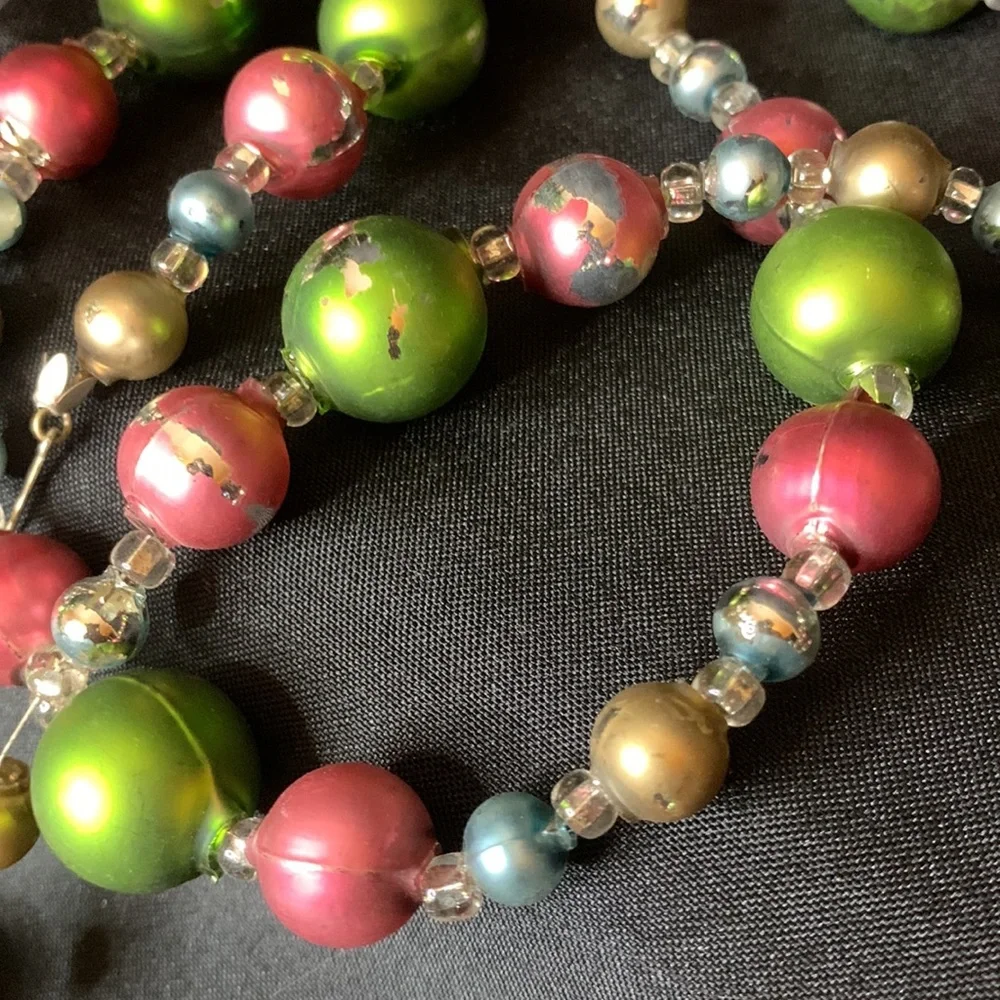 Contia Ltd hand painted mercury glass Christmas garland